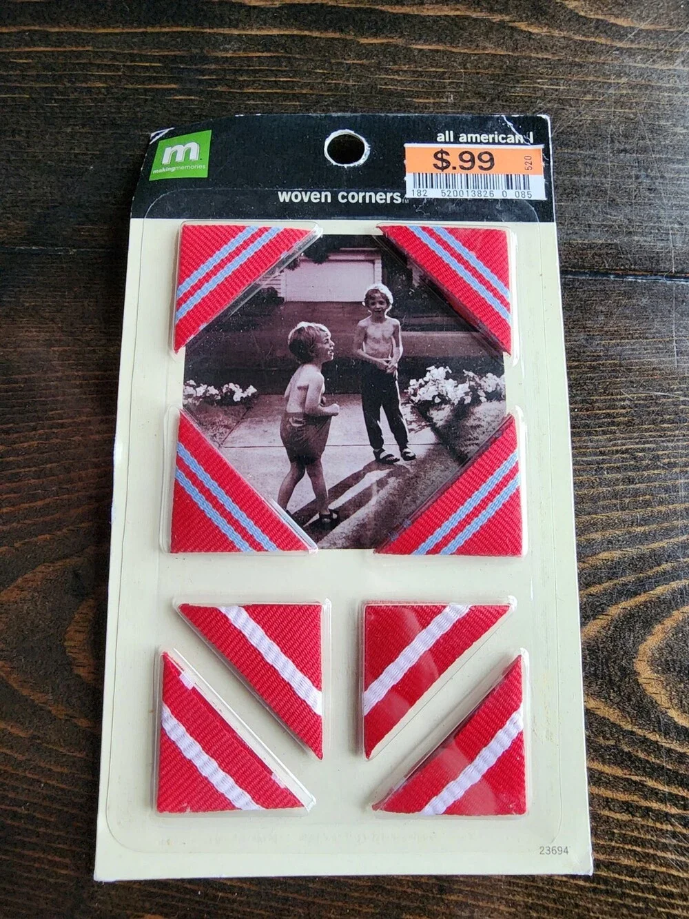 RARE Making Memories Woven Photo Corners Card Scrapbook Stickers Retired NEW #18